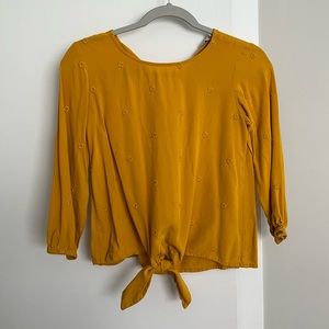 LOFT yellow blouse Size XXSP